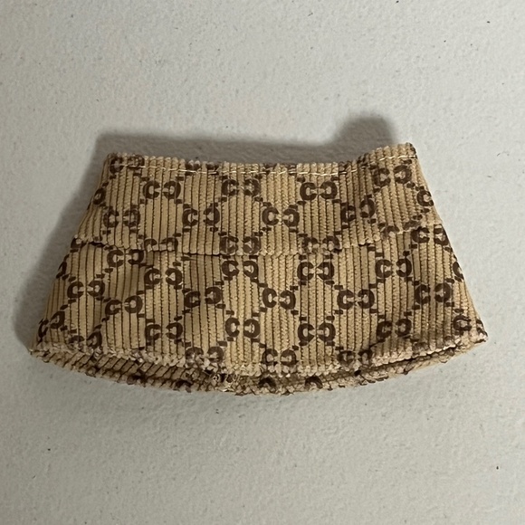 Designer Overalls Bucket Hat 2 Piece Outfit For Labubu Tan Red Green - Picture 5 of 5